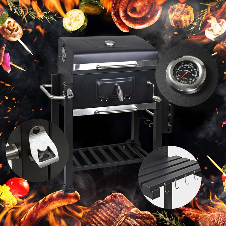 Immagine prodotto Wiltec Carrello portacarbone per barbecue (60 cm)