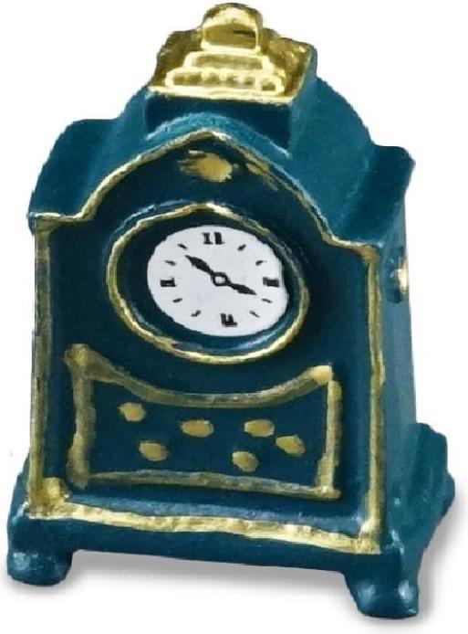 Actual product image Reutter 001.465/5 - Blue metal mantel clock, miniature