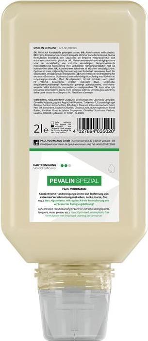 Paul Voorman Handreinigungscreme Pevalin Spezial 2 l rückfettend Softflasche PAUL VOORMANN (2000 ml)
