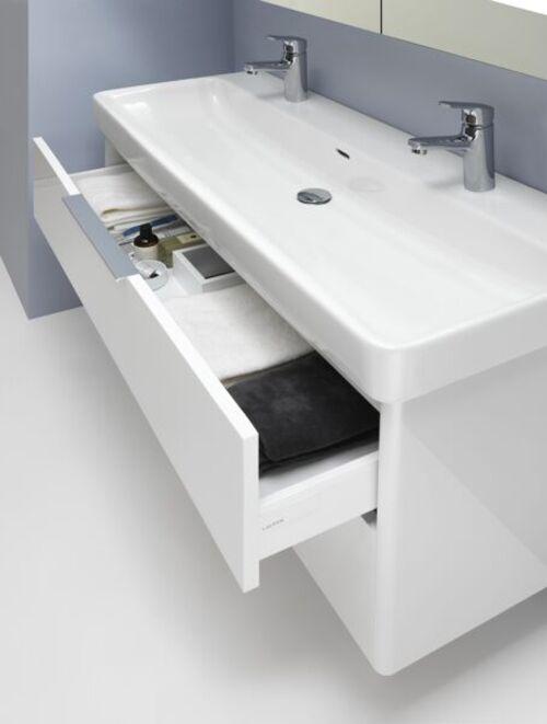 Actual product image Laufen Washbasin PRO S 1200x460mm w ÜL j 1 HL r and l white (460 mm, 1200 mm)