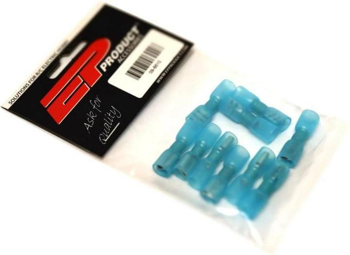 Produktbild EP Flachsteckhülse WP 6.3 x 0.8 mm, weiblich, Blau, 10 Stk.