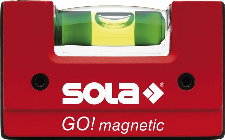 Image du produit MGA Sola GO! magnetic CLIP - Mini niveau à bulle magnétique en plastique renforcé de fibres de verre - (7.50 cm)