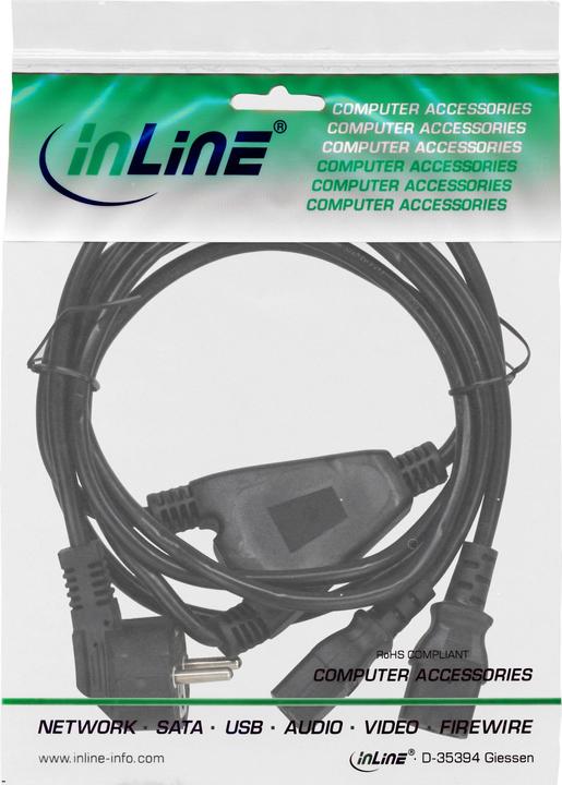 Produktbild InLine Netz-Y-Kabel (1 m)