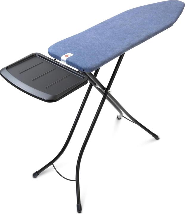 Brabantia Asse da stiro Denim Blue con ripiano per la stazione del vapore (124 x 38 cm)
