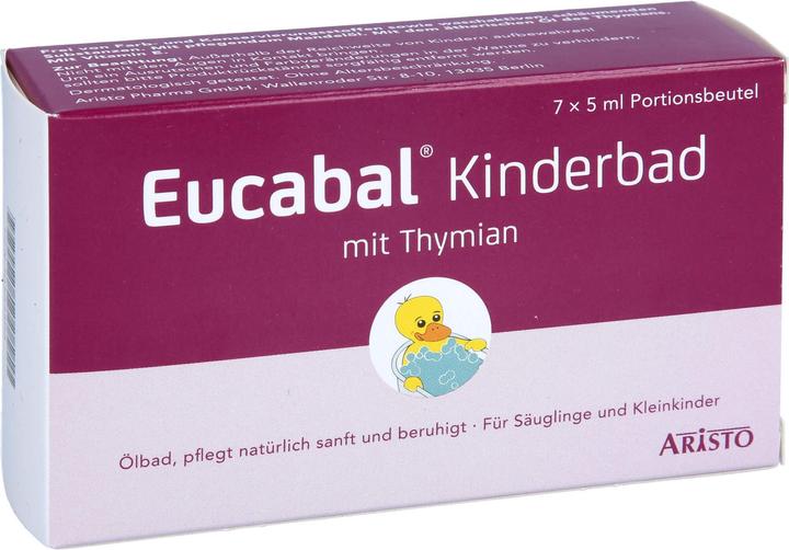 Actual product image Aristo Eucabal Children's Bath with Thyme, 7X5 ml BATH (35 ml)