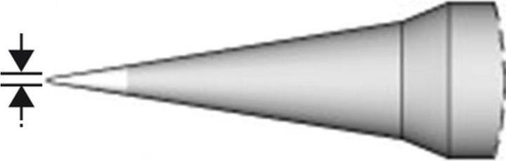 Image du produit JBC Tools C115103 Pointe à souder ronde, droite Taille de la pointe 0.3 mm Contenu 1 pc. (Panne de soudure)