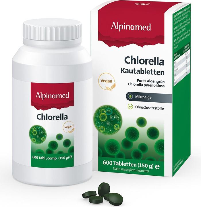 Produktbild Alpinamed Chlorella Tabl (600 Stück, Tabletten, 212 g)