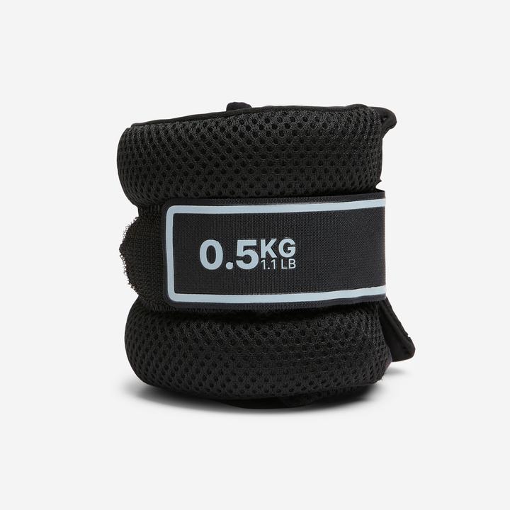 Actual product image Domyos Gewichtsmanschetten Hand- und Fussgelenke 2er-Set 0,5 kg (2 x 0.5 kg)