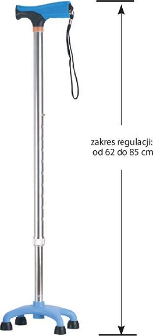 Produktbild ARmedical Laska - czwórnóg z miękkim uchwytem - niebieski AR-017