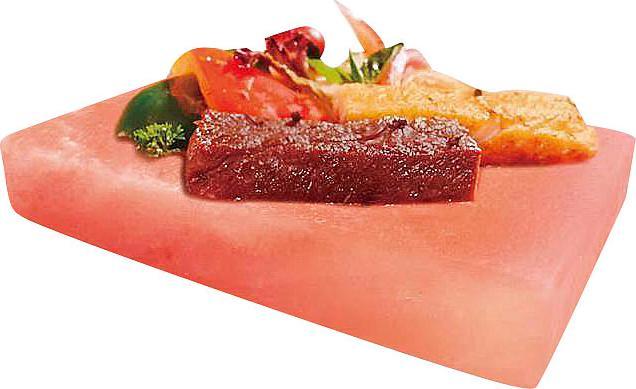 Produktbild Rosenstein & Söhne 2er-Set Salzsteine zum Grillen, 10 x 20 x 2,5 cm