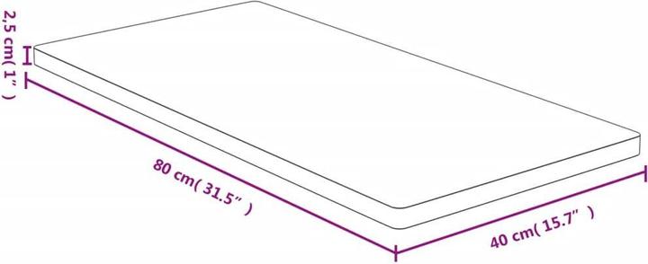 Immagine prodotto VidaXL Douglas (40 x 2,5 x 80 cm)