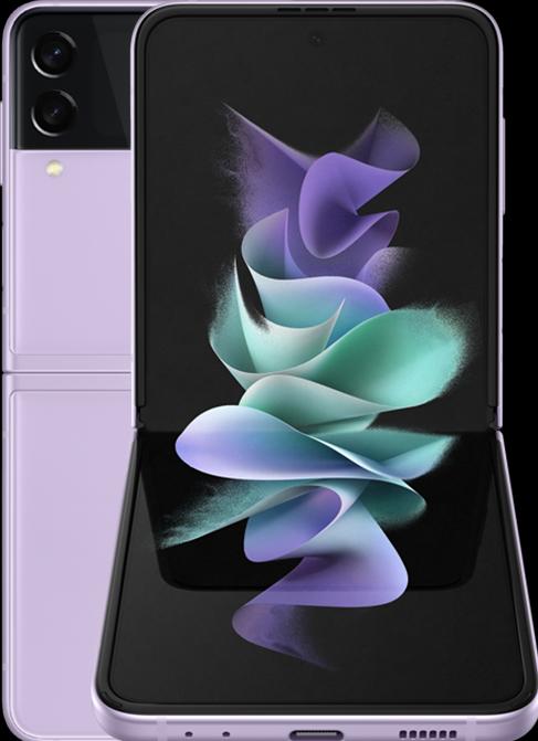 Actual product image Samsung Galaxy Z Flip3 5G EU (128 GB, Lavender, 6.70", SIM + eSIM, 12 Mpx, 5G)