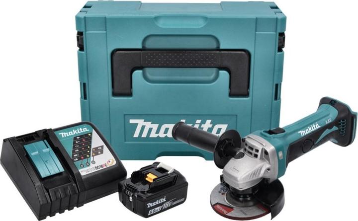 Image du produit Makita DGA 452 RG1J Meuleuse d'angle sans fil 18 V 115 mm + 1x batterie 6,0 Ah + chargeur + Makpac (115 mm)