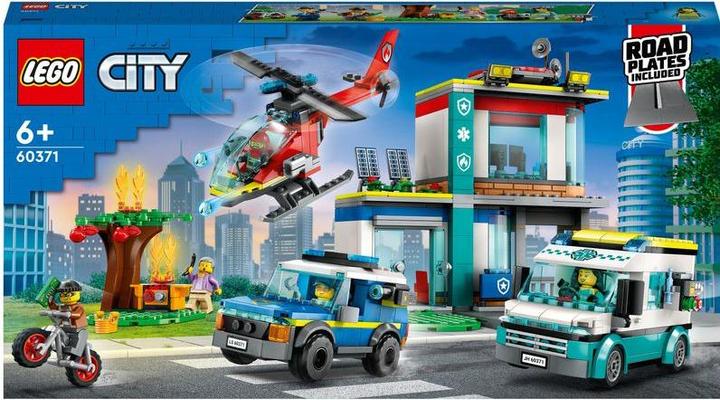 Immagine prodotto LEGO 60371 Sede del veicolo di soccorso (60371, LEGO City)
