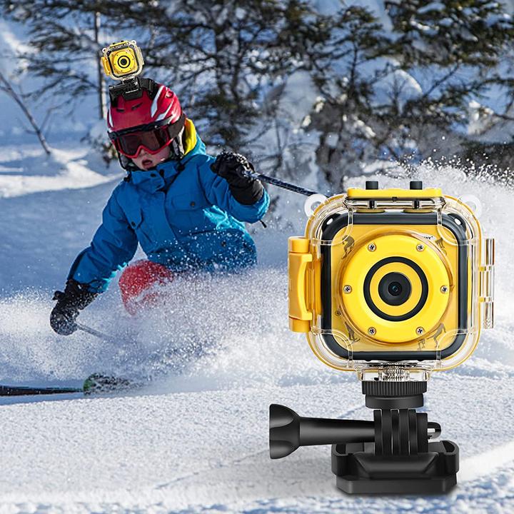 Actual product image Prograce Kids Camera, Waterproof, Yellow