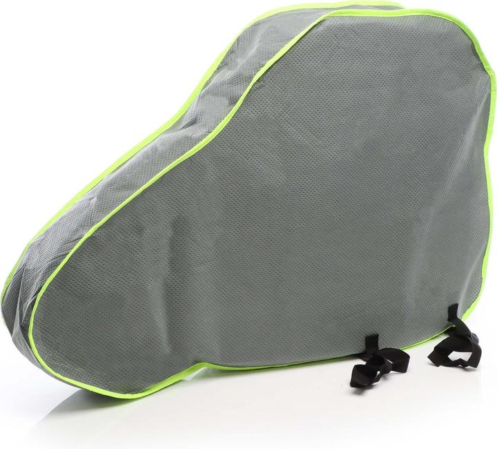 Actual product image Wiltec Drawbar Cover for Trailers and Caravans Towing Bar Hood in Grey made of 210D Oxford Fabric