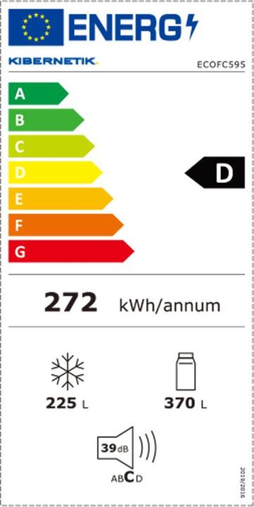 Energie-Label Kibernetik FSP Food Center Side by Side 595 Liter (595 l)