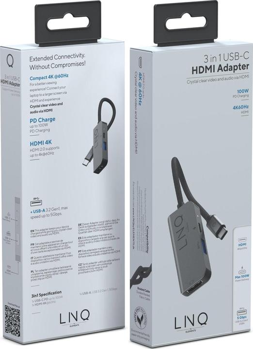 Image du produit LINQ Connects 3in1 USB-C Multiport Hub (USB-C, 1 Ports)