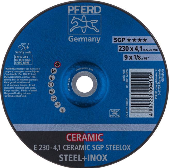 Actual product image Pferd E 230-4,1 CERAMIC SGP STEELOX