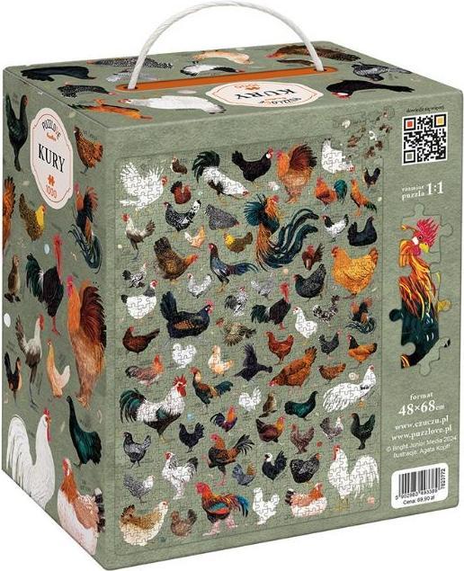 Actual product image Czuczu Puzzle Puzzlove Chickens 1000 pieces (1000 pieces)