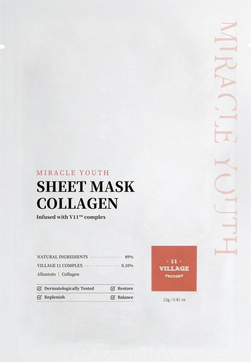 Image du produit Village 11 Factory Masque de feuilles de jeunesse Miracle collagène