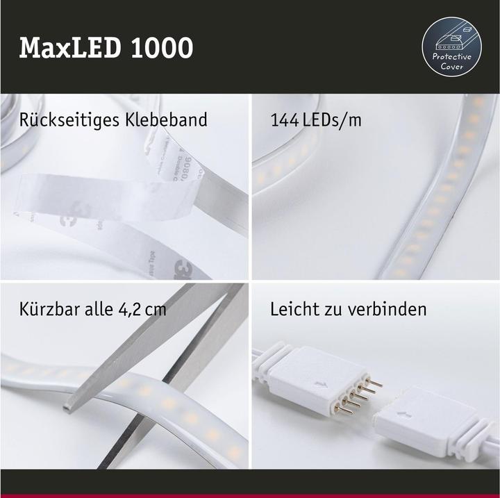 Image du produit Paulmann MaxLED 1000 Stripe (Blanc chaud, 100 cm, Intérieur)