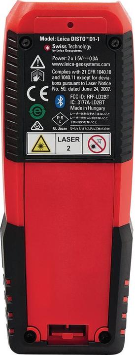 Image du produit Leica Geosystems Disto D1 (40 m, 635 nm)