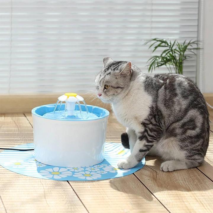 Produktbild JTI Runder Wasserbrunnen für Haustiere - Blau (2.40 l)