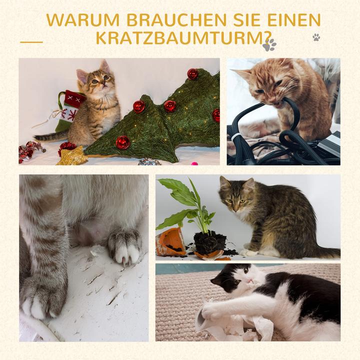 Produktbild Jamb Kratzbaum (153 cm, Creme-Kaffeebraun)