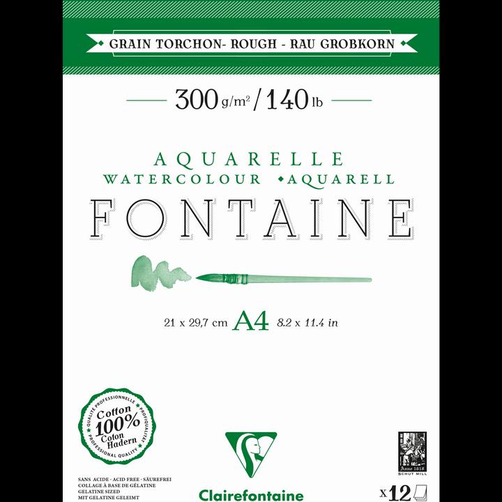 Produktbild Clairefontaine Fontaine Aquarellblock (200 x)