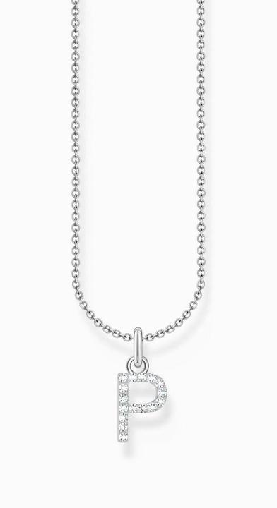 Produktbild Thomas Sabo Kette mit Buchstaben-Anhänger P Silber (925er Silber, 38 - 45 cm)