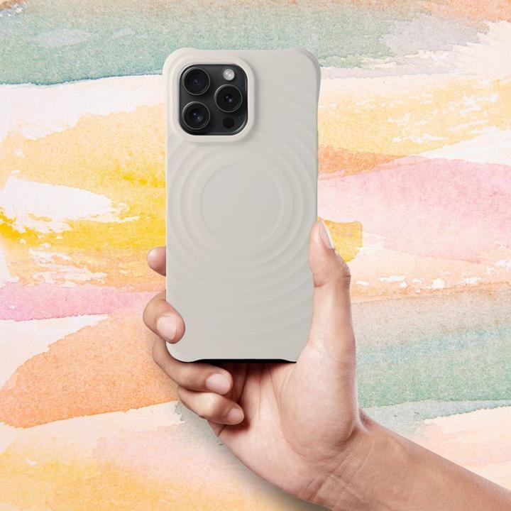 Actual product image OEM Back panel cover Silicone Zephyr Mag Cover compatible with MagSafe do IPHONE 15 white (Apple iPhone 15)