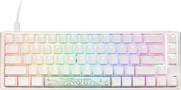 Actual product image Ducky One 3 Classic Black/White Mini Gaming Keyboard, RGB LED - MX-Brown (US) (US, Cable)