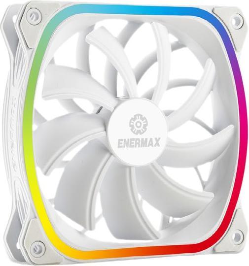 Actual product image Enermax PC Fan SquA RGB Single white (120 mm, 1 x)