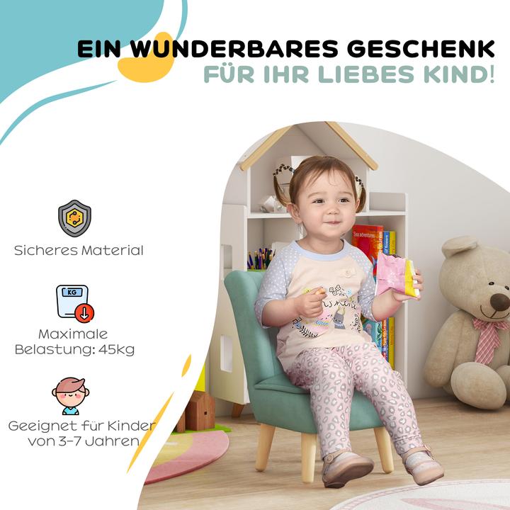 Immagine prodotto Aiyaplay Kinder Sofa Holz, Kunststoff Blau (Poltrona per bambini)