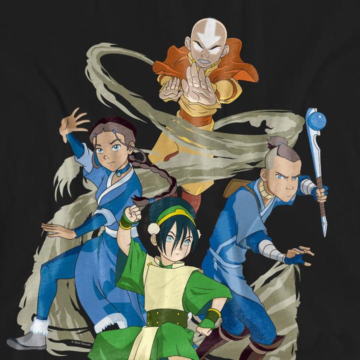 Actual product image Avatar: The Last Airbender Unisex Adult Team Avatar Elements T-Shirt (L)
