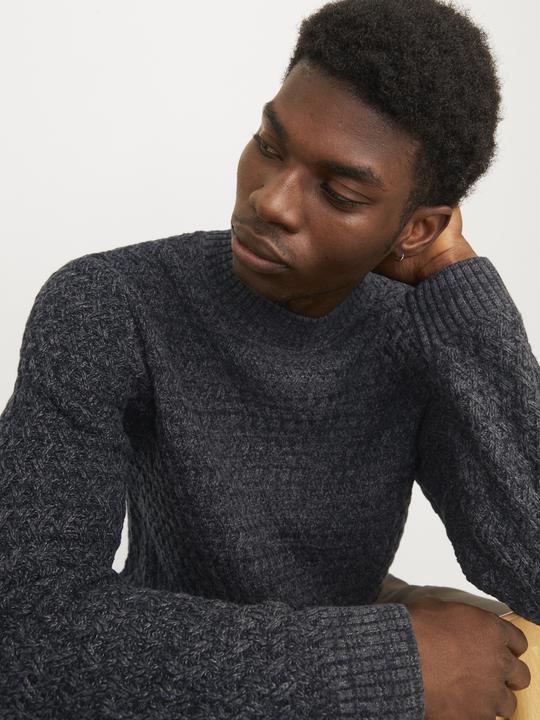 Produktbild Jack & Jones Einfarbig Strickpullover mit Rundhals Strickpullover mit Rundhals (XS)