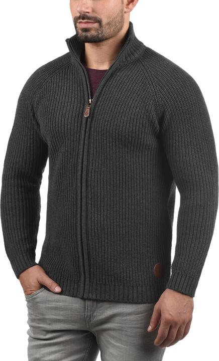 Immagine prodotto Solid Xenos Cardigan Giacca In Maglia Grossa Maglieria Da Uomo Con Collo Alto In Cotone 100% (XXL)