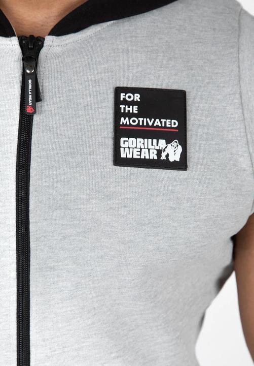 Immagine prodotto Gorilla Wear Canotta con cappuccio Milwaukee Zip - Grigio (S)