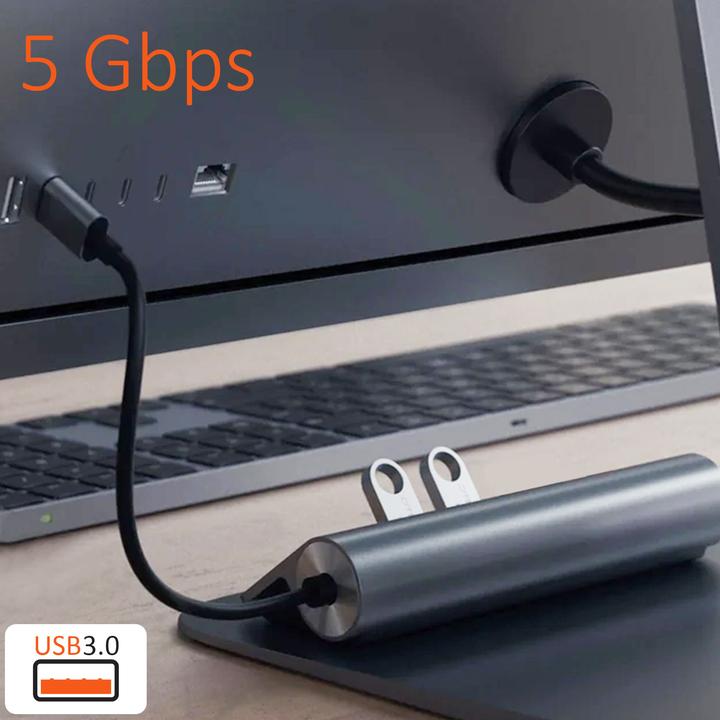 Immagine prodotto Satechi Mozzo in alluminio USB-C (USB-C, 5 Porti)