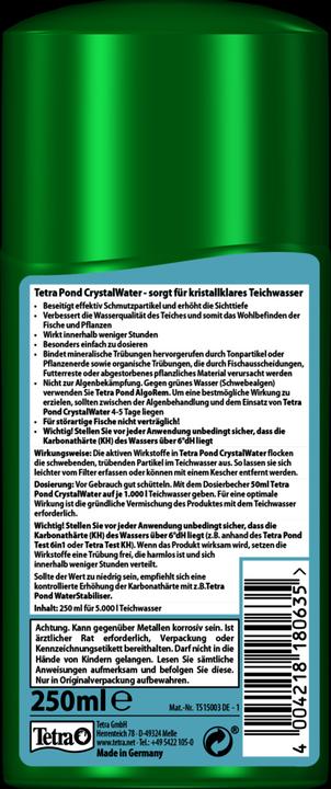 Actual product image Tetra CrystalWater (Aquarium water care)