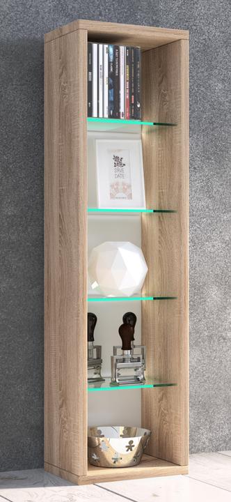 Actual product image VCM Shelf DVD CD Furniture Storage Wooden Shelf Floor Standing Furniture "Rasato L (21 x 14 x 77 cm)