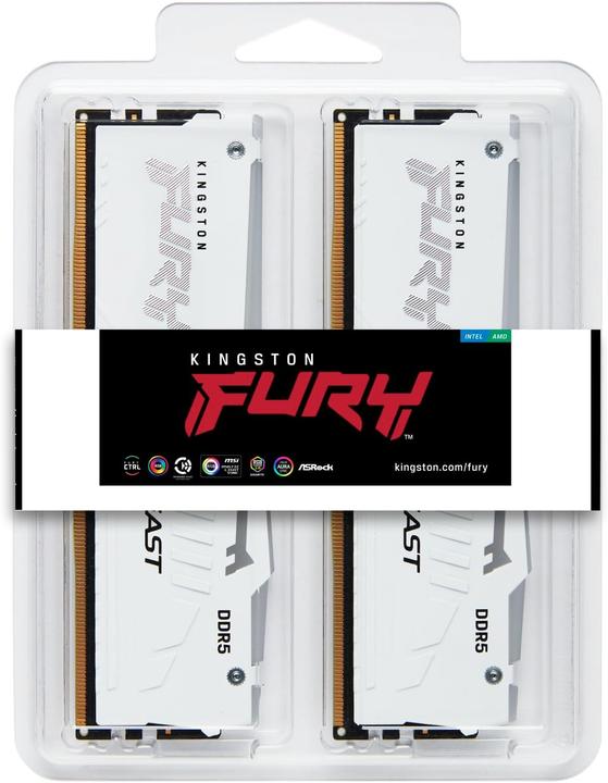Produktbild Kingston 32GB DDR5 6000MT/S CL30 DIMM (2 x 16GB, 6000 MHz, DDR5-RAM, DIMM)