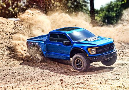Actual product image Traxxas FORD RAPTOR-R 4X4 VXL BLUE 1/10 PRO-SCALE RTR BRUSHLESS, O. BATTERY/CHARGER (RTR Ready-to-Run)