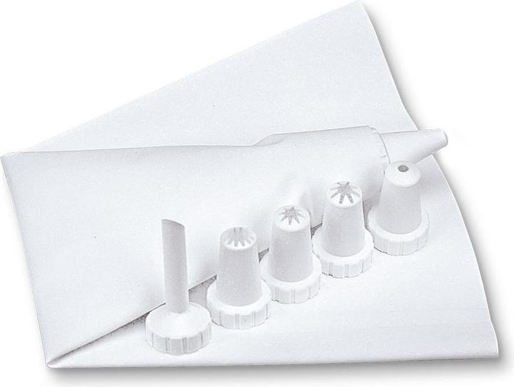 Actual product image Städter Garnishing nozzles & piping bag white small (Piping bag set)