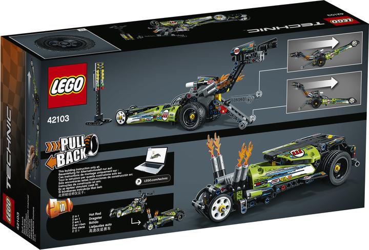 Actual product image LEGO Dragster race car (42103, LEGO Technic)
