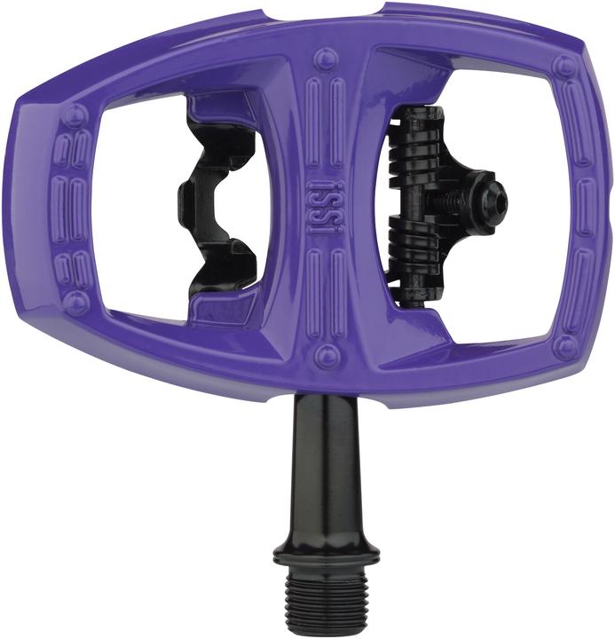 Image du produit iSSi Pédale hybride Flip II SPD pour VTT/Trekking/City (Bearing/Bushing). Violet.