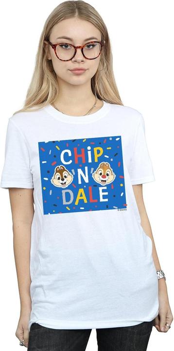 Immagine prodotto Disney Chip N Dale Blue Frame Maglietta Ampia Donna (M)