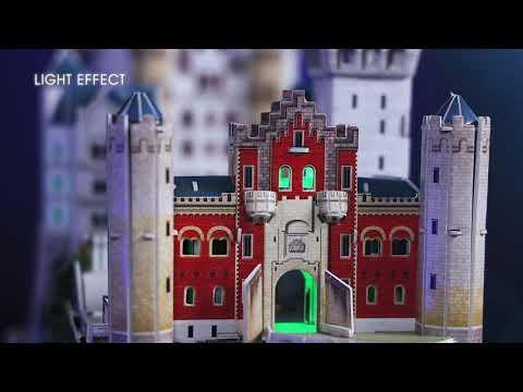 Actual product image Cubicfun Puzzle 3D Neuschwanstein Castle (128 pieces)