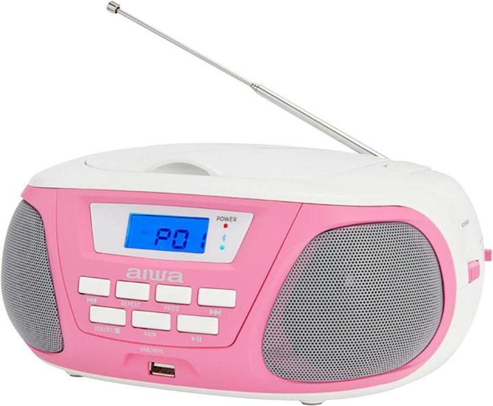 Produktbild Aiwa BBTU-300PK Tragbares Stereosystem Analog & Digital 5 W Pink (AM, MW, FM, Bluetooth)